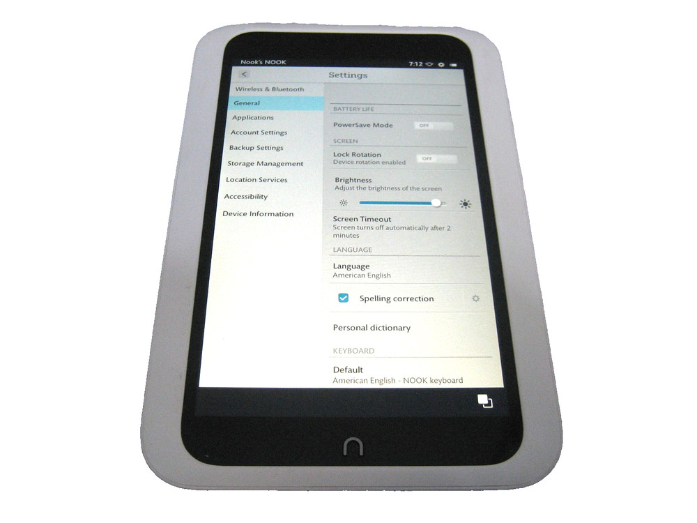 Barnes & Noble Nook HD 7in BNTV400 Tablet - White
