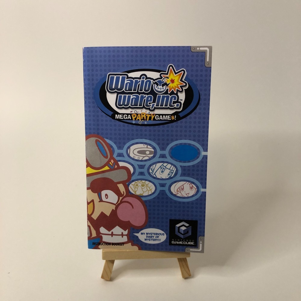 Replacement Manual for WarioWare, Inc. Nintendo GameCube
