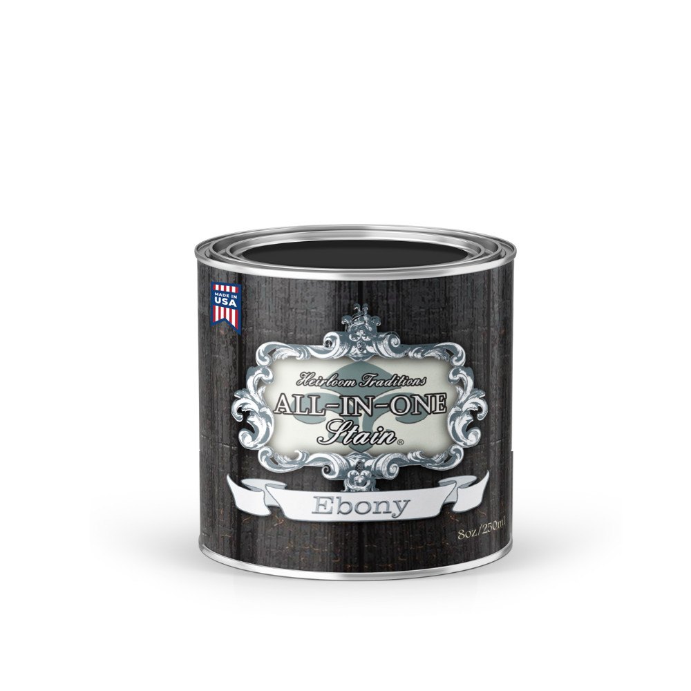 ALL-IN-ONE Gel Stain - Ebony (warm black) - 8oz