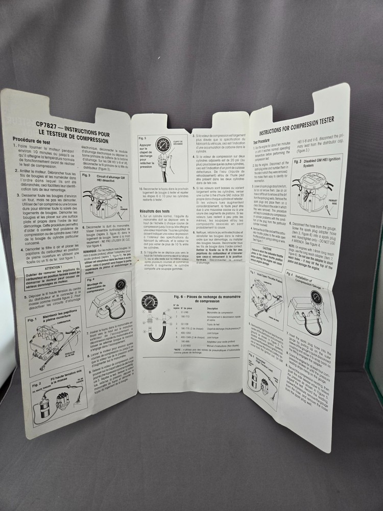 Actron Engine Compression Tester Kit NIB 0-300PSI Model CP7827F