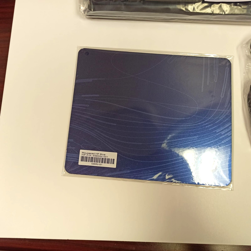HP Keyboard USB Wired, Mouse, Mousepad Kit US - OPEN BOX