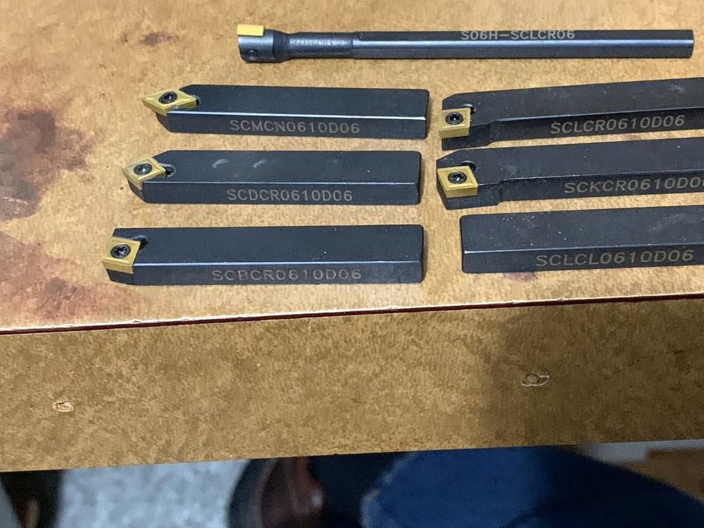 7 Carbide Bits New Condition Including Lined Case- Like New