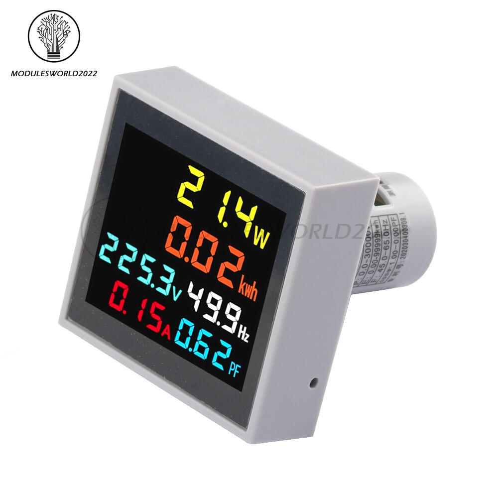 AC50V-300V 100A LCD Digital Multi-function Voltage Current Power Frequency Meter