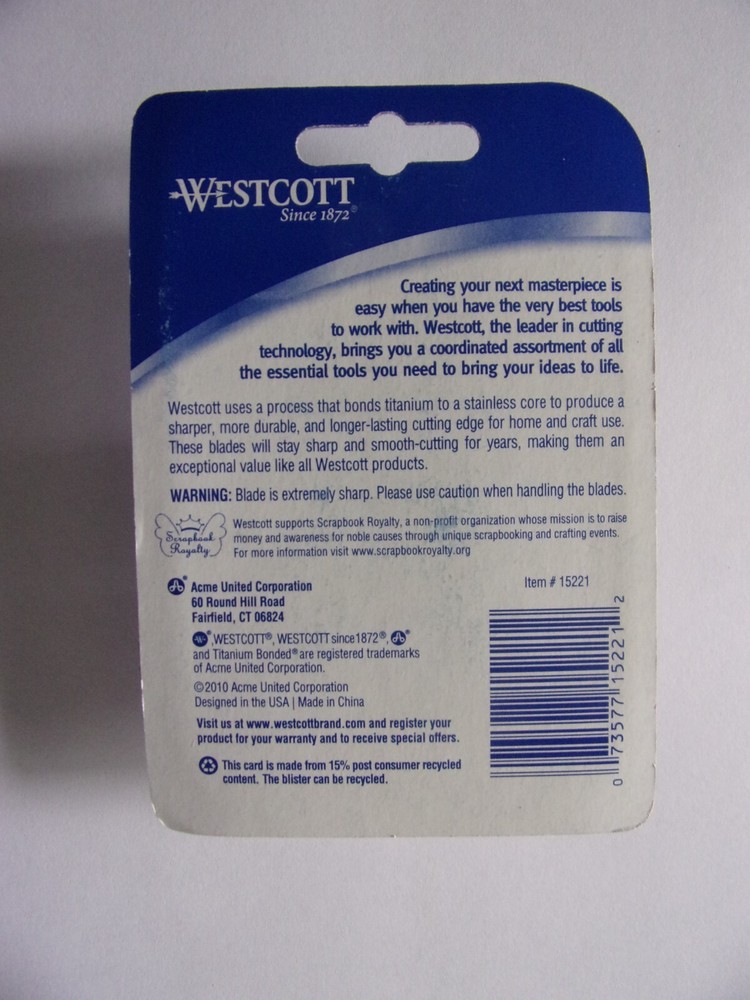 Westcott Titanium Multi Purpose Trimmer Blades