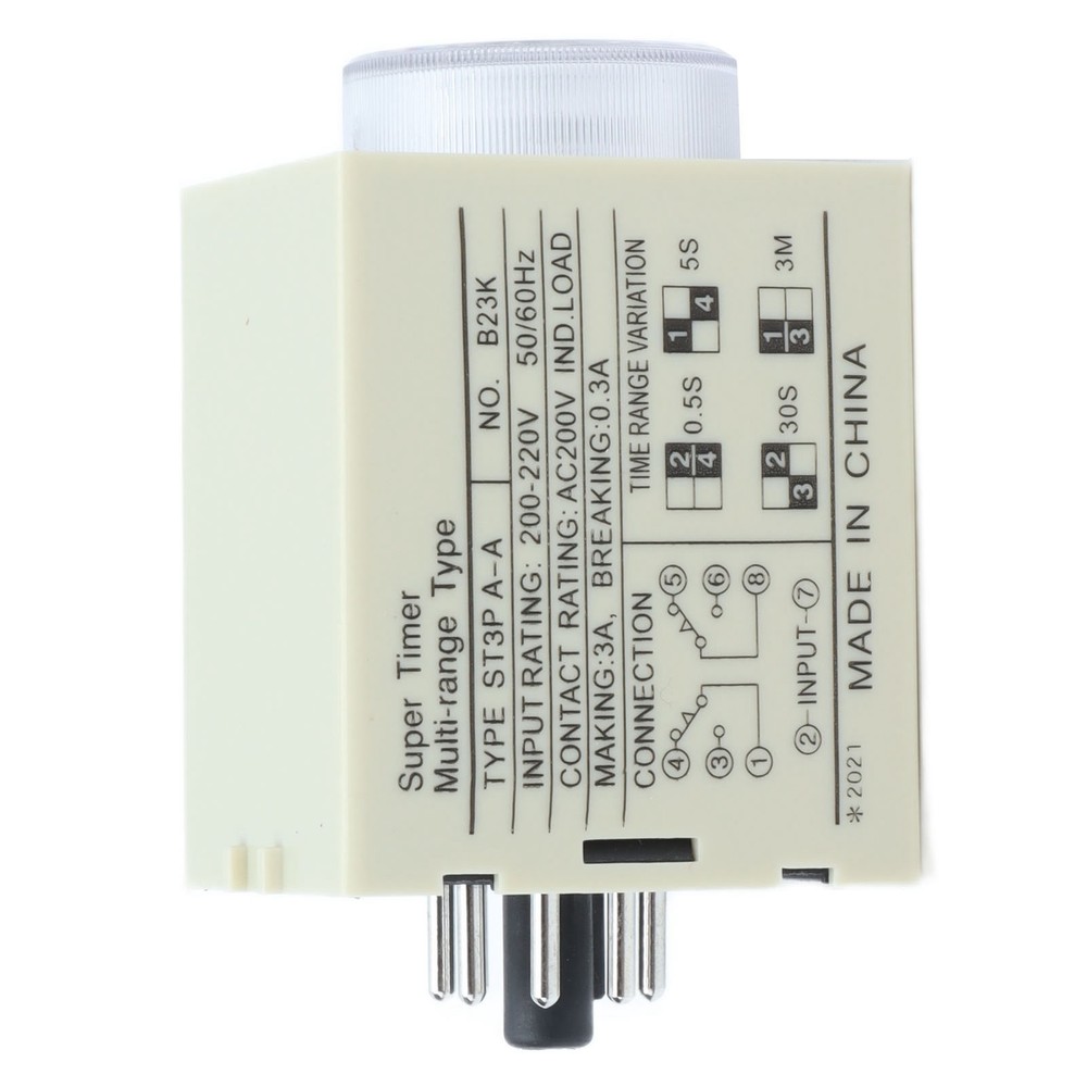 (DC24V)BERM Time Relay Adjustable Power On Timer Delay Accessory Replacement