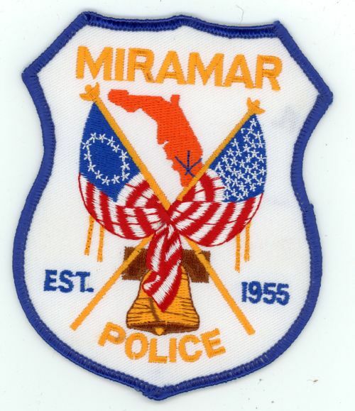FLORIDA FL MIRAMAR POLICE NICE SHOULDER PATCH SHERIFF