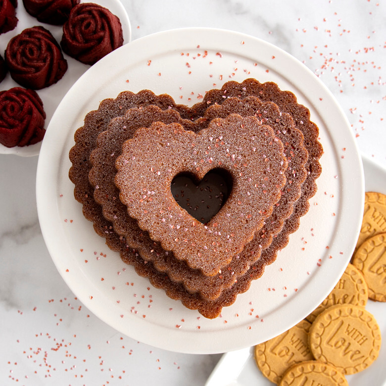 Nordic Ware Tiered Heart Bundt® Pan