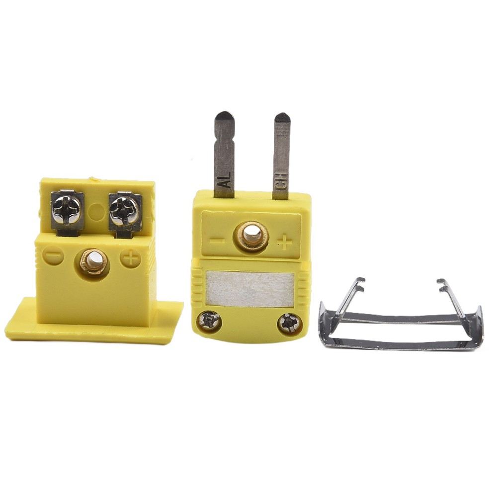 Alloy One-Set K Type Thermocouple Miniature Socket & Panel Mount Plug-Connector