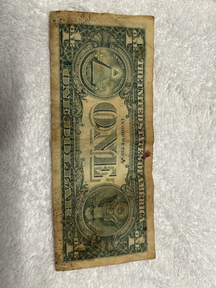 One Dollar Bill Error Note