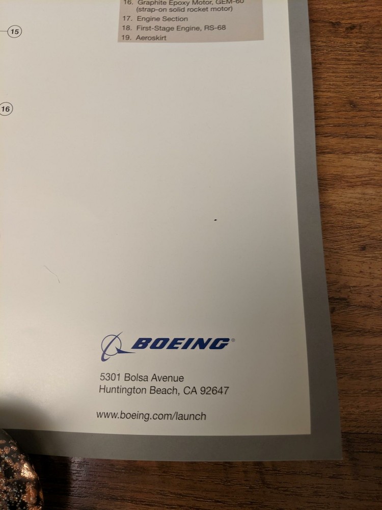 Boeing Poster Wall Chart DELTA IV Medium+ Plus 4,2 Payload Launch Vehicle