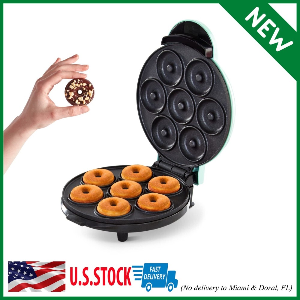 New Dash Mini Donut Maker Machine For Kid Friendly Breakfast Snacks Desserts