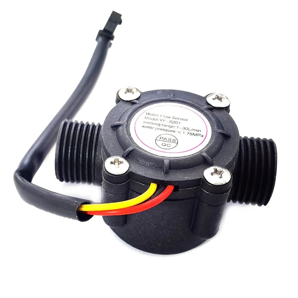 1/2" Water Flow Hall Sensor Control Switch Fluid Flow Meter Flowmeter Counter...