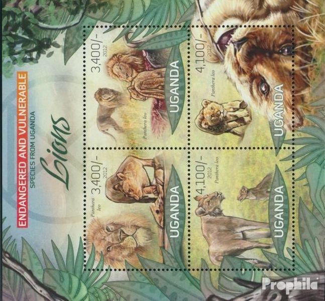 uganda 2975-2978 Sheetlet (complete issue) unmounted mint / never hinged 2012 Fl