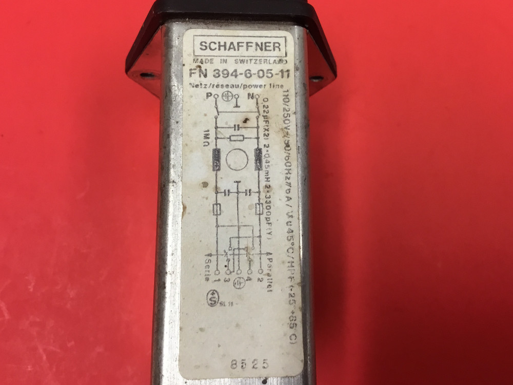 Schaeffer - P/N: FN394-6-05-11 - Line Filter