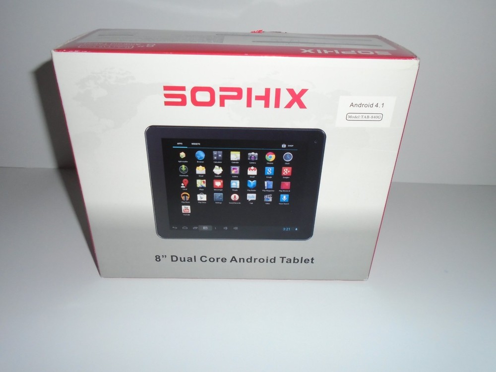 Sophix 8" Android Tablet Model#Tab-840G New In Box