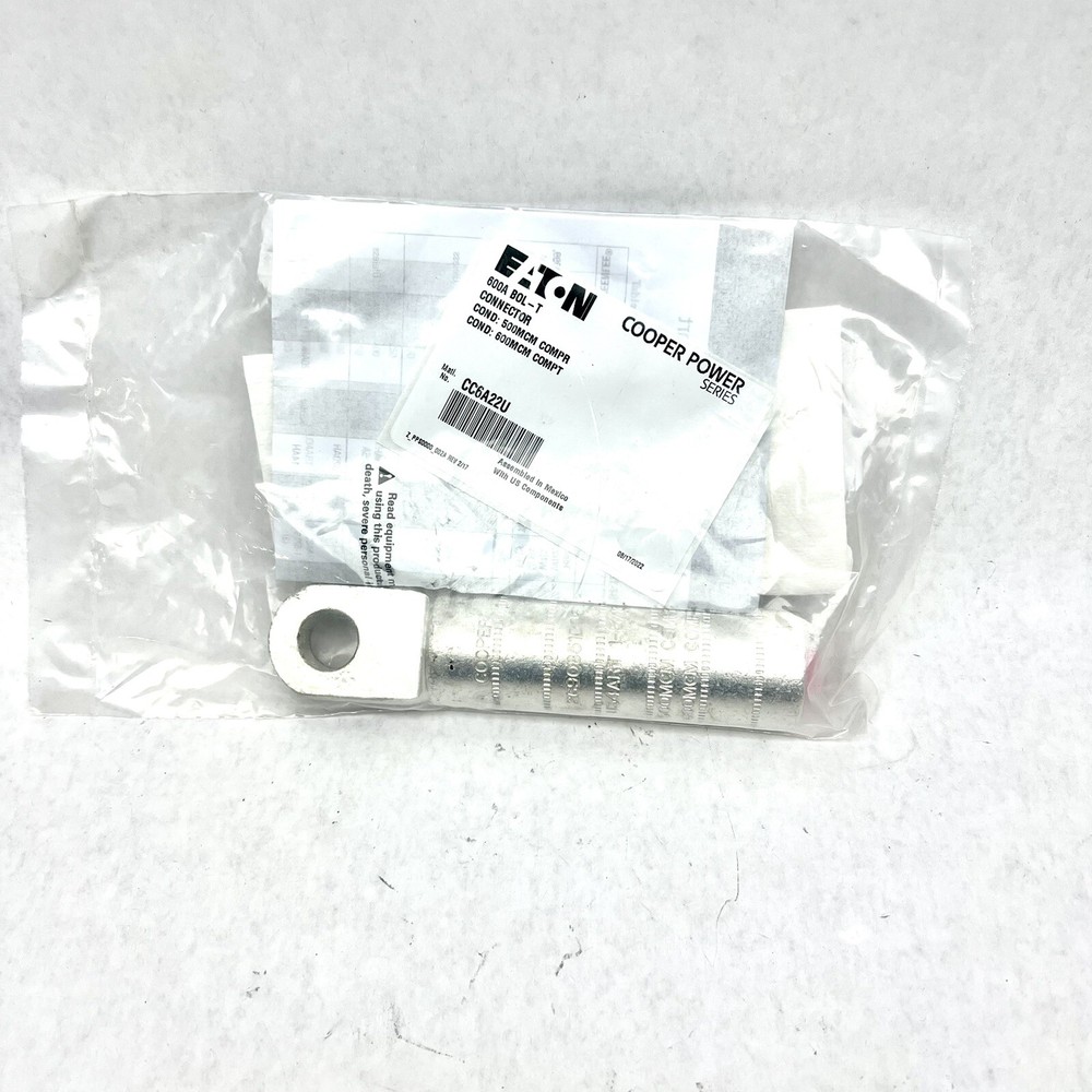 CC6A22U ALUMINUM COMPRESSION CONNECTOR CRIMP 600A