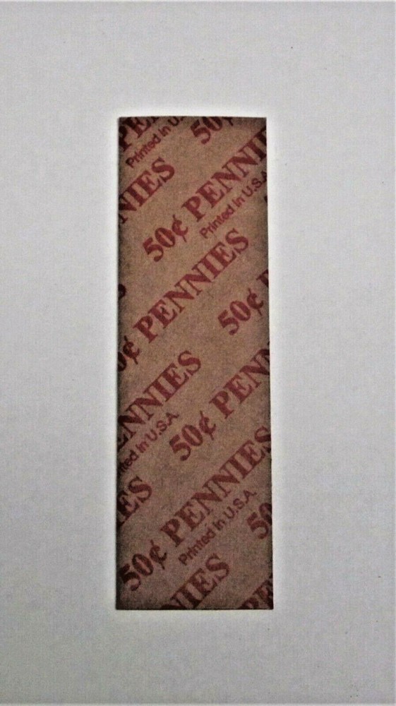 50 Penny Flat Coin Wrappers (N.F. String & Son)