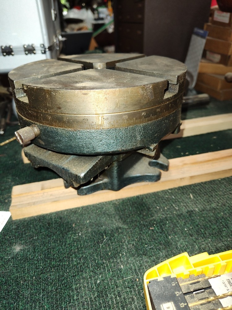 8" DUEL CROSS SLIDE ROTARY TABLE