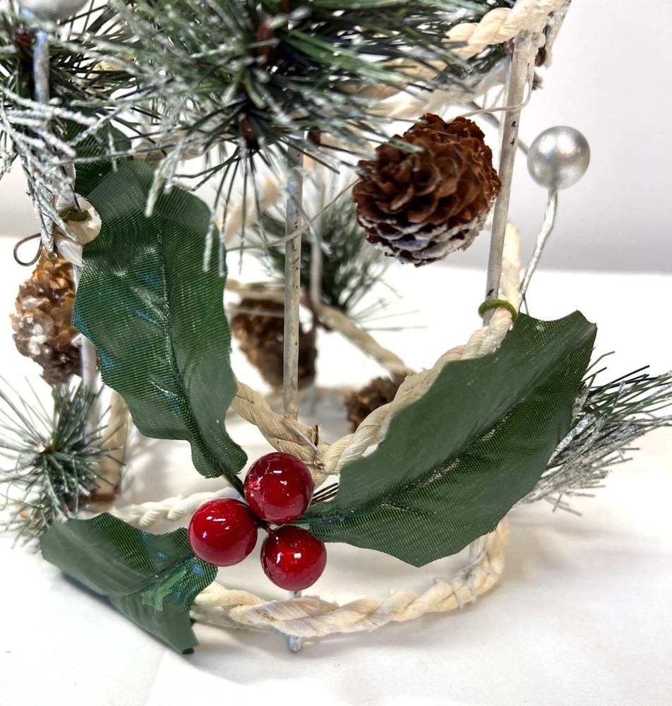 Artificial Christmas Tree Decoration With Pinecones & Berries