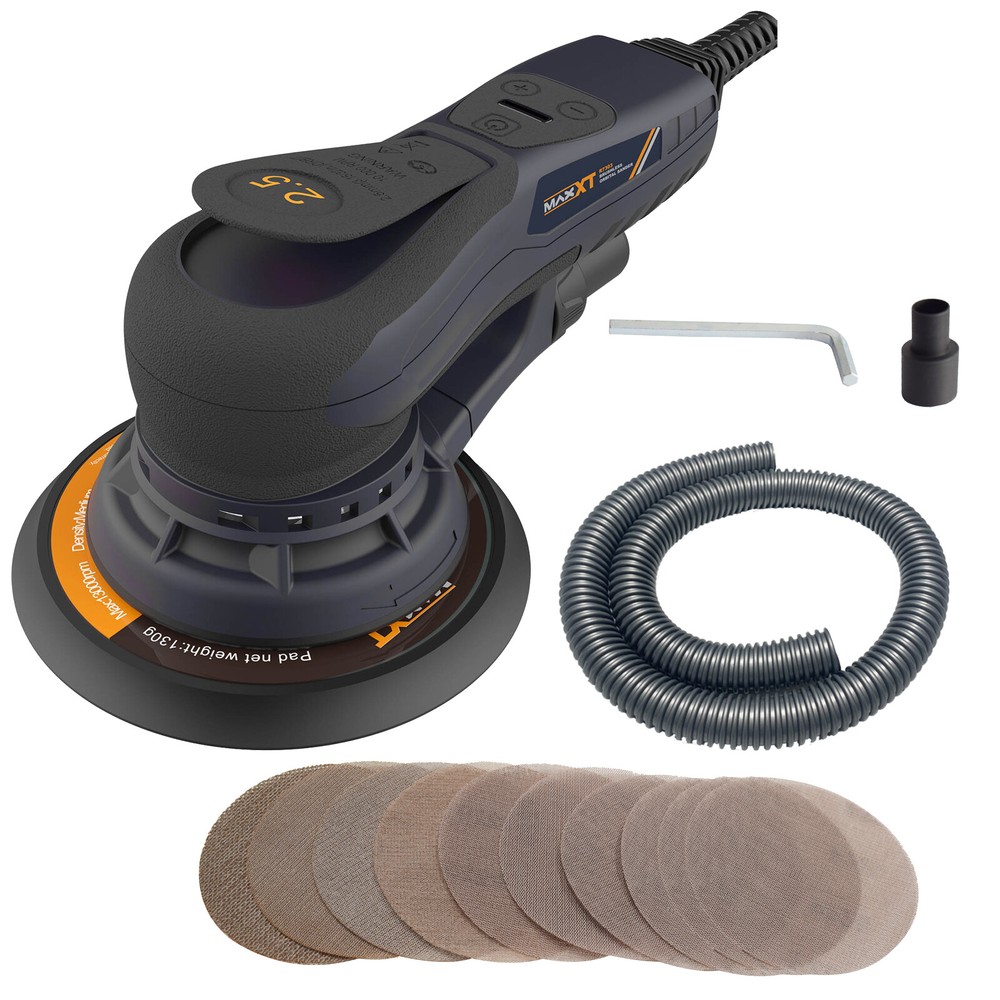 350W Brushless Random Orbital Sander,Variable Speed,150mm (6"),2.5MM Orbit