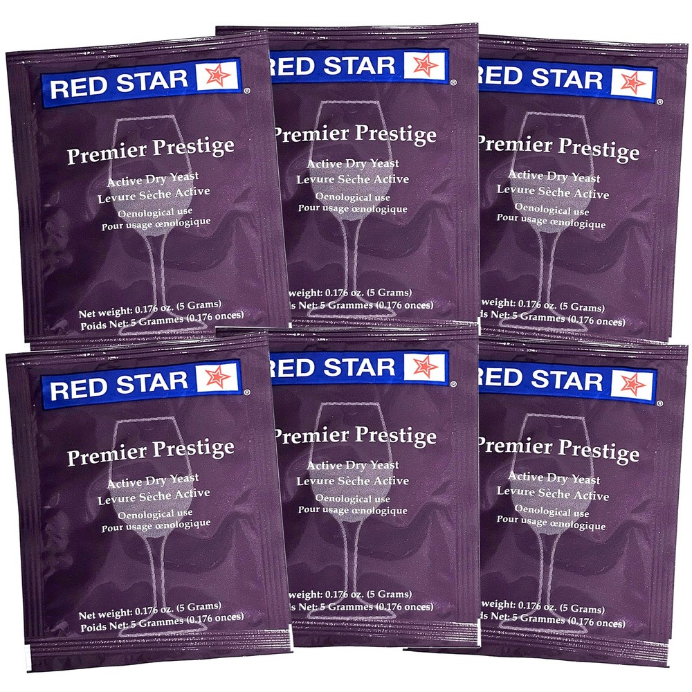 Red Star Premier Prestige Wine Yeast 5g (6 PACK)