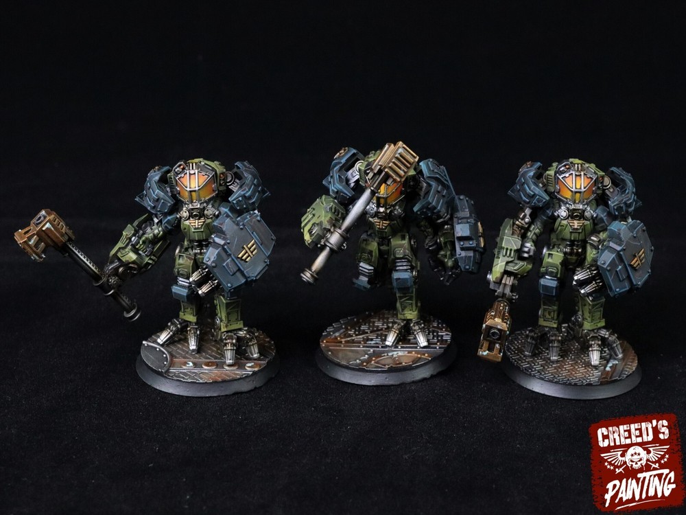 Thor Battlesuits - Runds' Guard Heavy Infantry Squad - Sci-fi Human Battlesuits.
