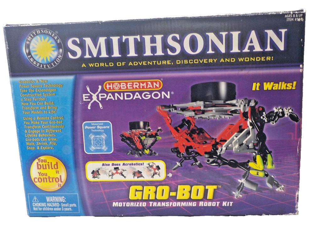 Smithsonian-Hoberman Expandagon GRO-BOT Motorized Transforming Robot Kit