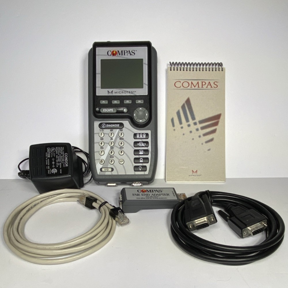 Microtest Compas LAN/WAN Protocol Analyzer Far End Adapter, Cables, 2939-4000-02