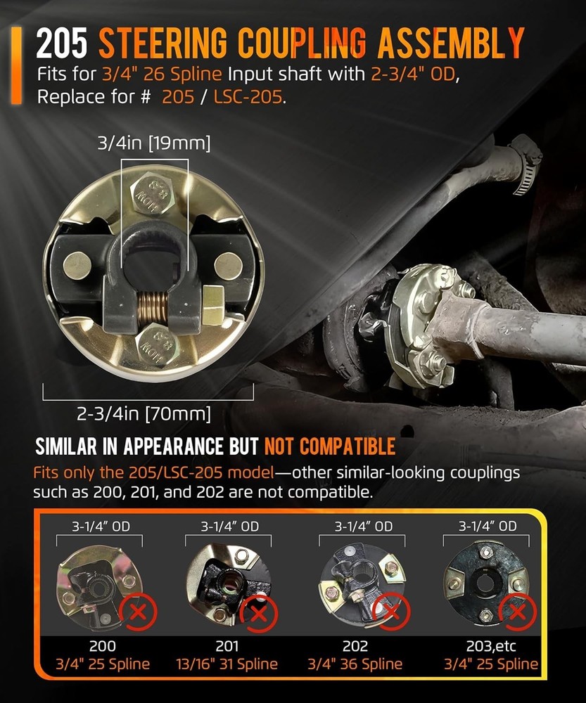 205 - Steering Coupling Assembly