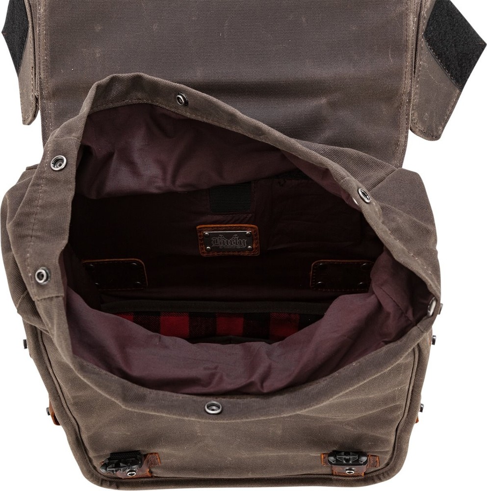 Burly Dark Oak Throw-Over Saddlebag (B15-1002D)