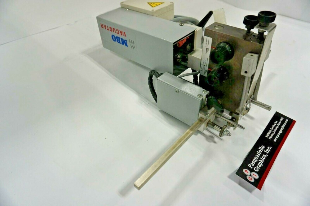 1) Used MBO Vacustar Pile Feed assembly Unit