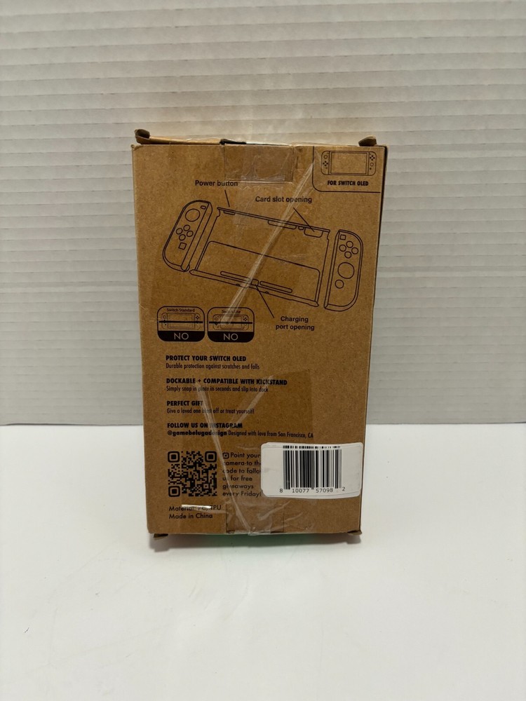 Game Over Switch Case | Dockable Kickstand Retro Arcade Space Black Hard Protect