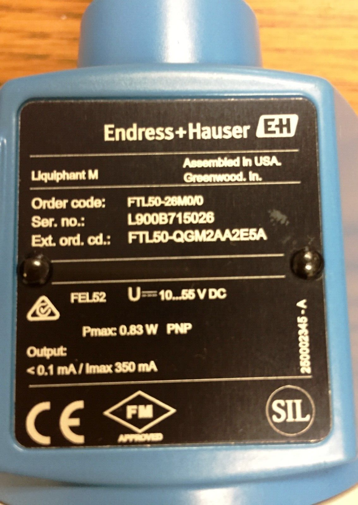 Endress+Hauser FTL50-QGM2AA2E5A Liquiphant Level Switch Sensor