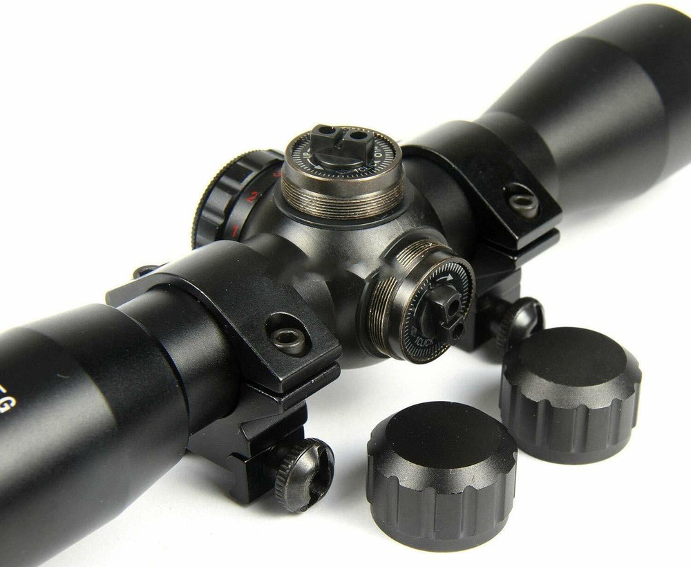US 4X32 Compact Crossbow Archery Multi Range Reticle Scope Red and Green