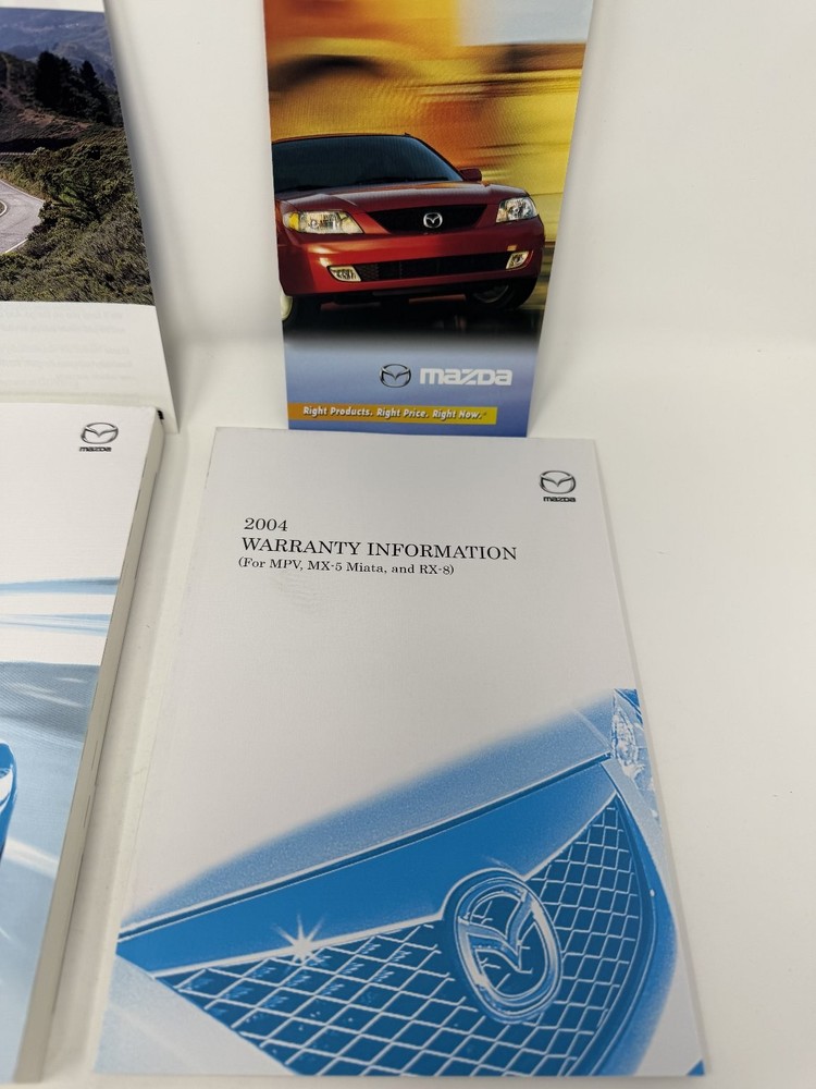 2004 Mazda RX-8 Owners Manual OEM Complete Set