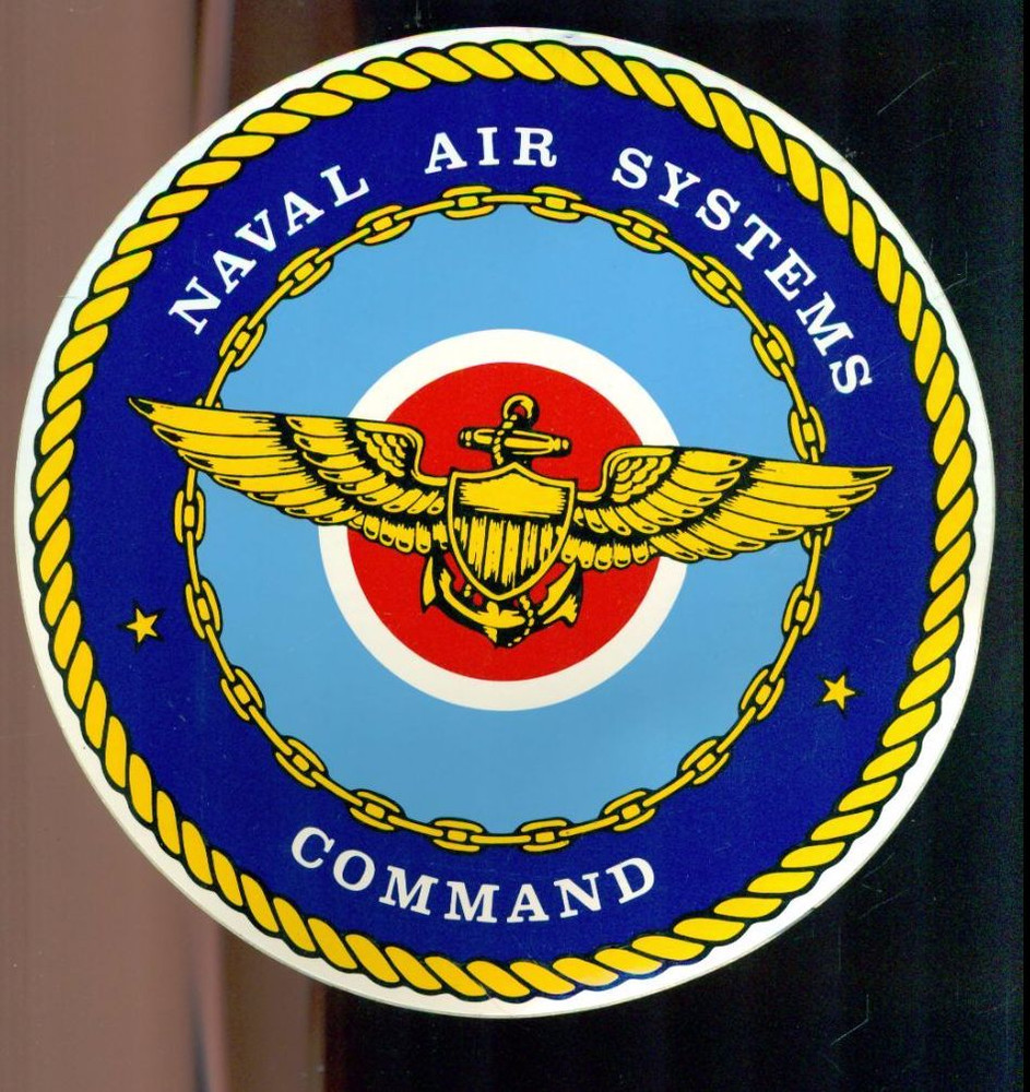 NAVAL AIR SYSTEMS COMMAND 3-5/8" sticker