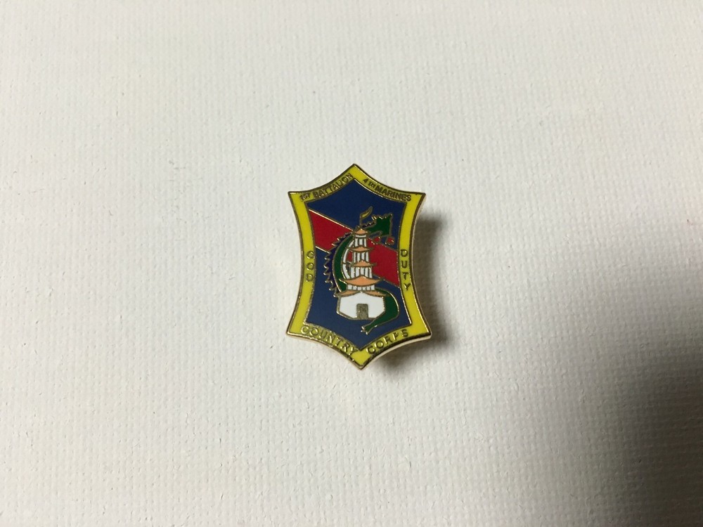 USMC 1ST BATTALION 4TH MARINES HAT PIN