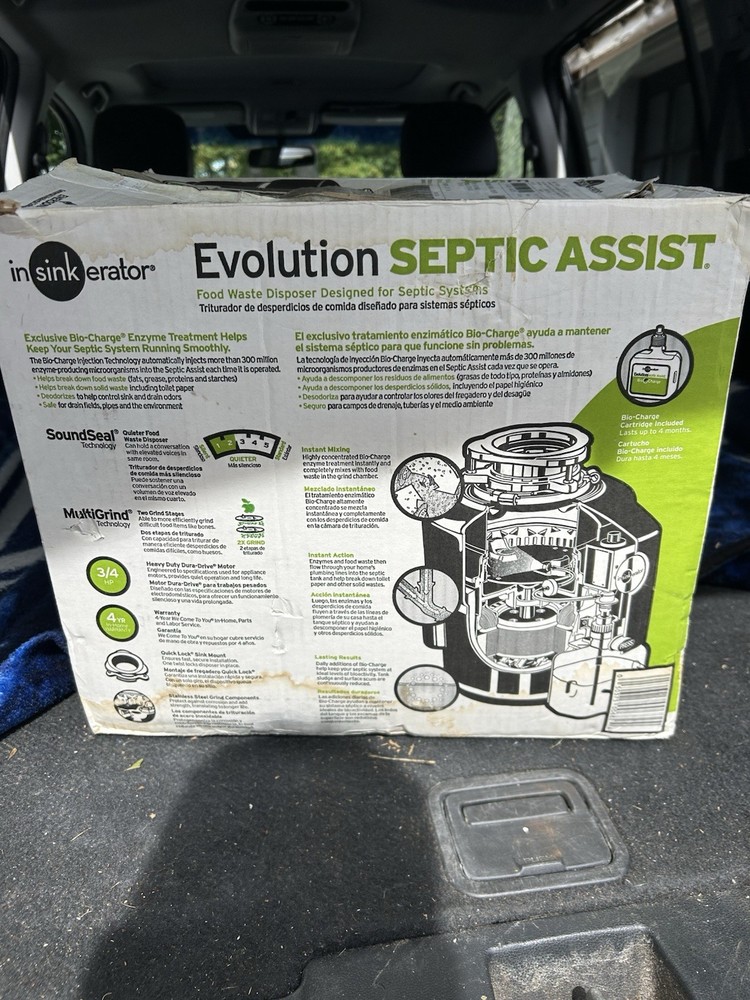 Insinkerator Evolution Septic Assist 3/4 HP Waste Disposer