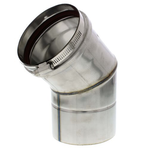 Z-Flex Z-Vent 3" x 45 Degree Elbow Stainless Steel Venting (2SVEEWCF0345)
