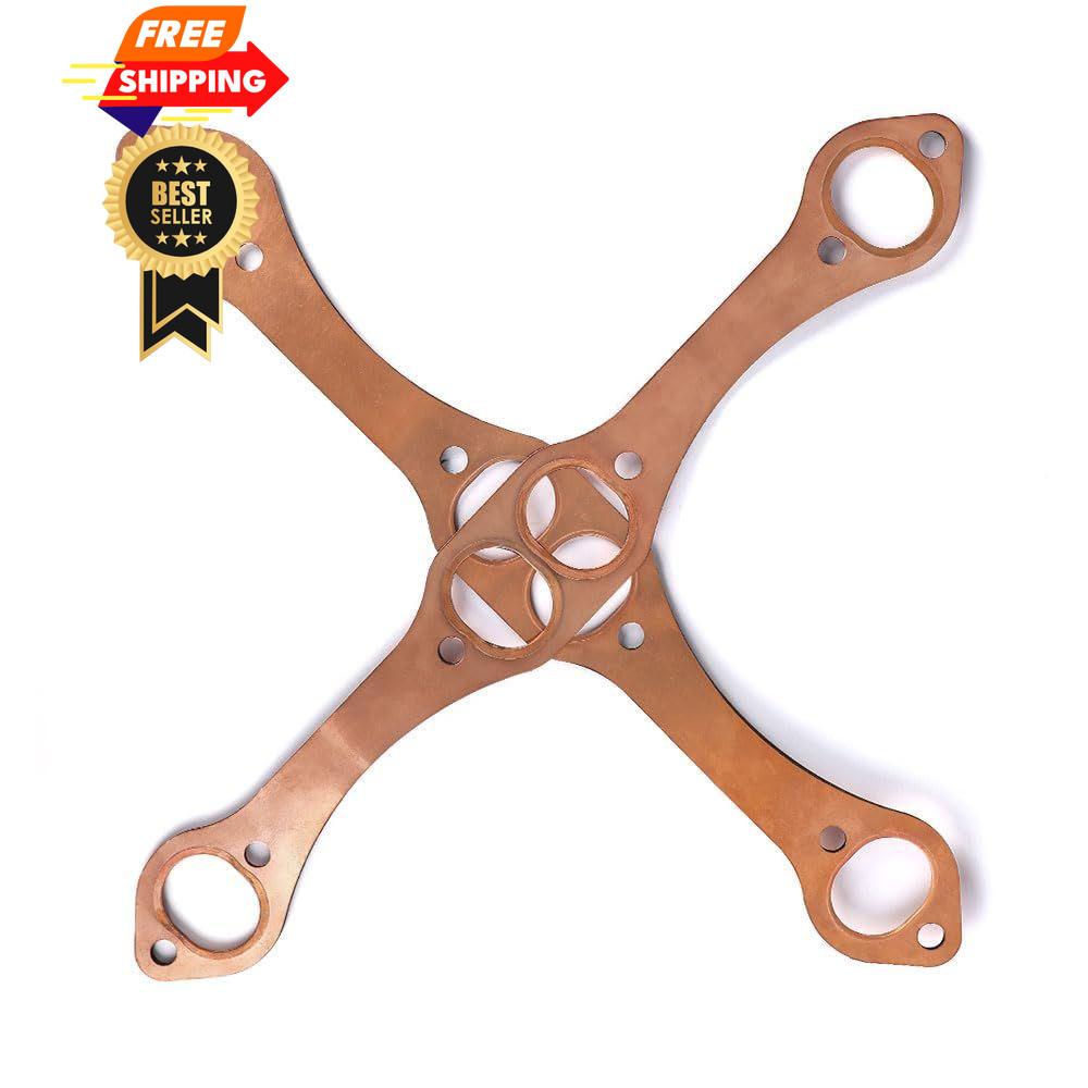 Creative.C SBC Header Gaskets, Oval Port Copper Exhaust Manifold Gaskets...