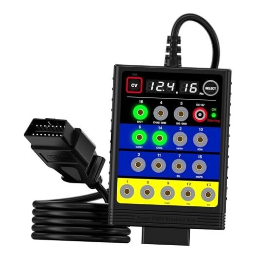 OBD-II Breakout Box,  CAN Protocol Detector, Voltage Constant 3.54in*4.84in
