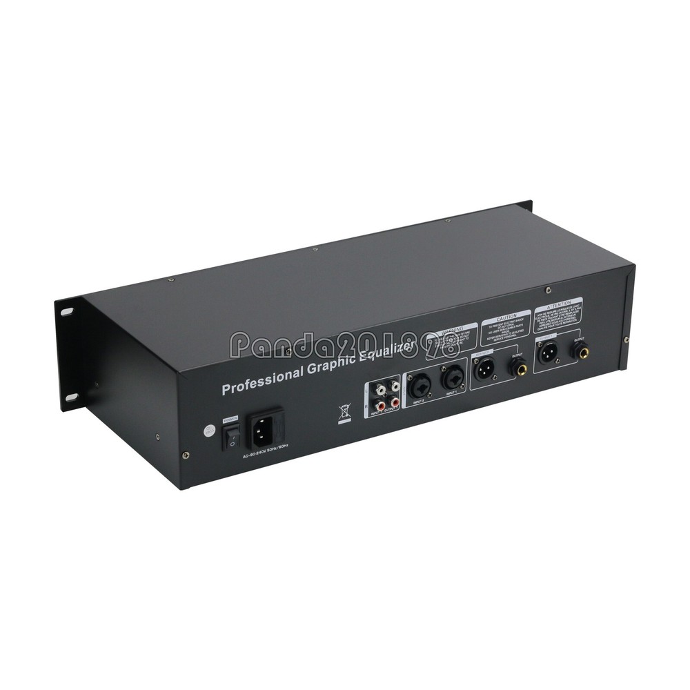 EQ-323 110V 2U Dual 31-band Graphic Equalizer Spectrum Digital Equalizer