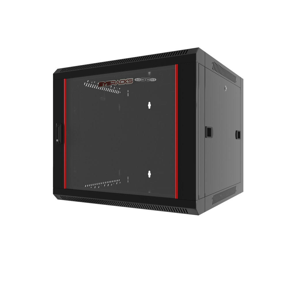 Sysracks - 9U Network Rack Wall Mount - Locking Server Cabinet – 18-Inch Depth -
