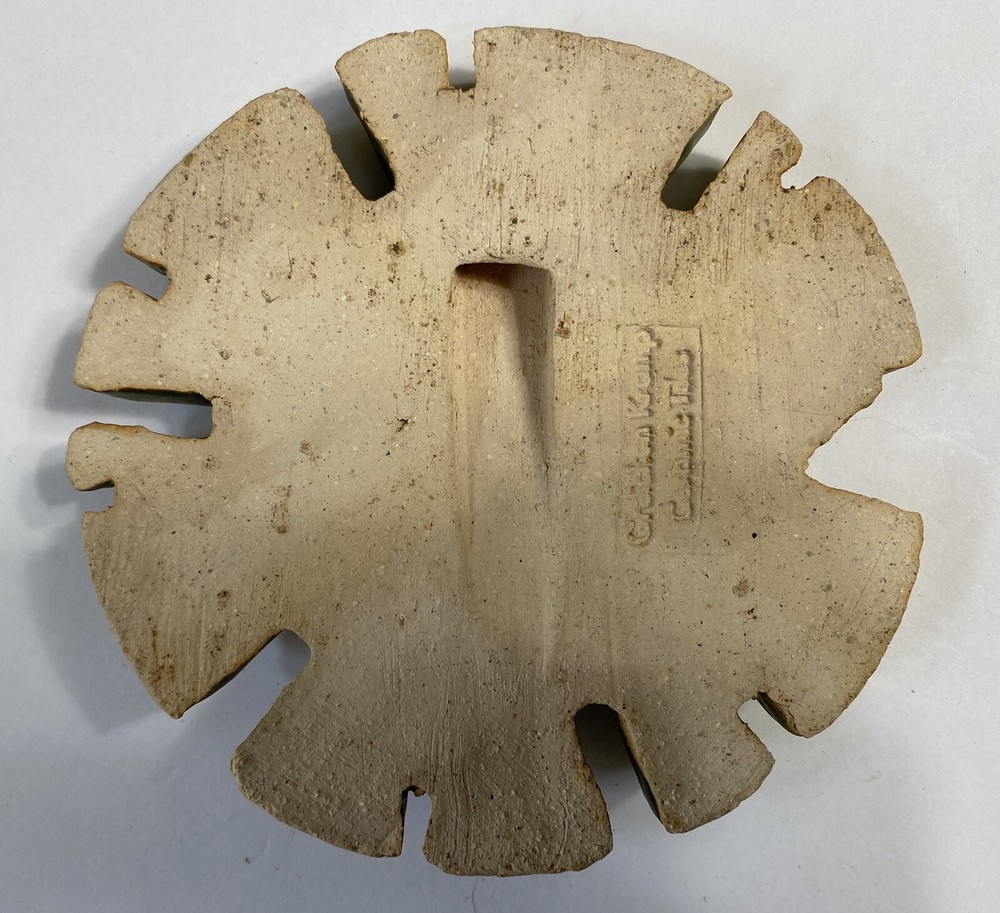 Sun Face Stoneware Tile by Gretchen Kramp *defect* See Photos & Description