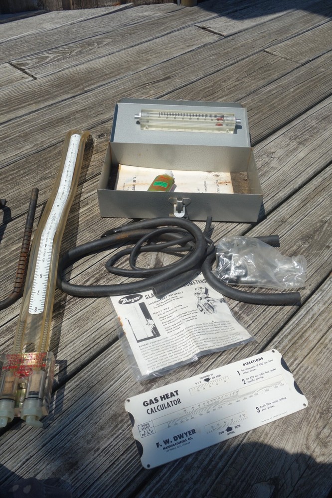 Dwyer Slack Tube Manometer and Flow Meter