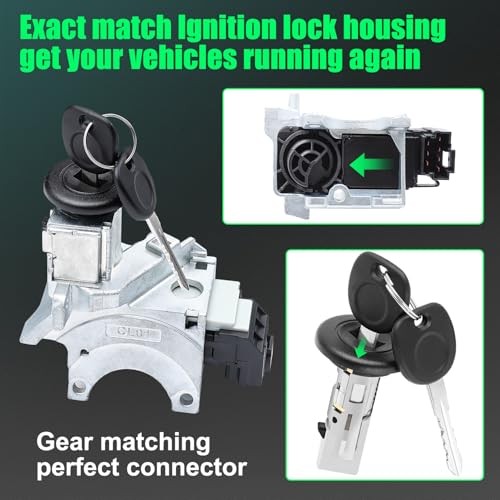 Ignition Assembly - Lock Cylinder Switch & Cylinder Housing & Starter Switch