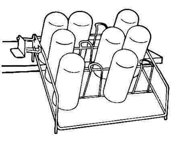 Easy Access Pull-Down Glass Rack - Amerock