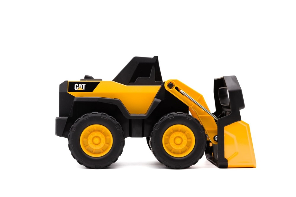 Cat Compact Steel Wheel Loader - 12" Construction Toy with Real Working Loader
