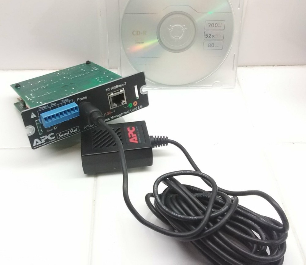 APC AP9619 Network Card & Temperature Sensor Probe (Black) AP9512TBLK
