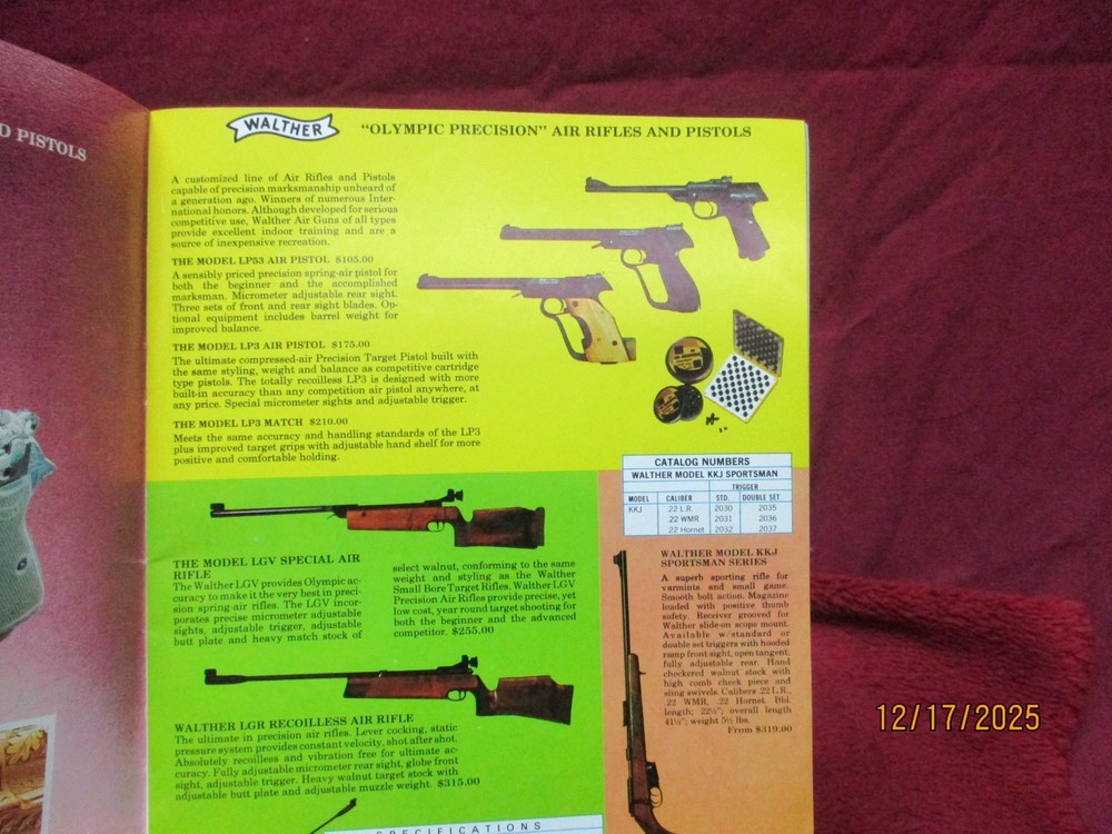 1975 INTERARMS High-End Catalog, Original